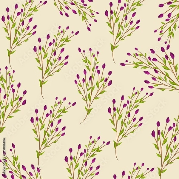 Fototapeta Flowers pattern 