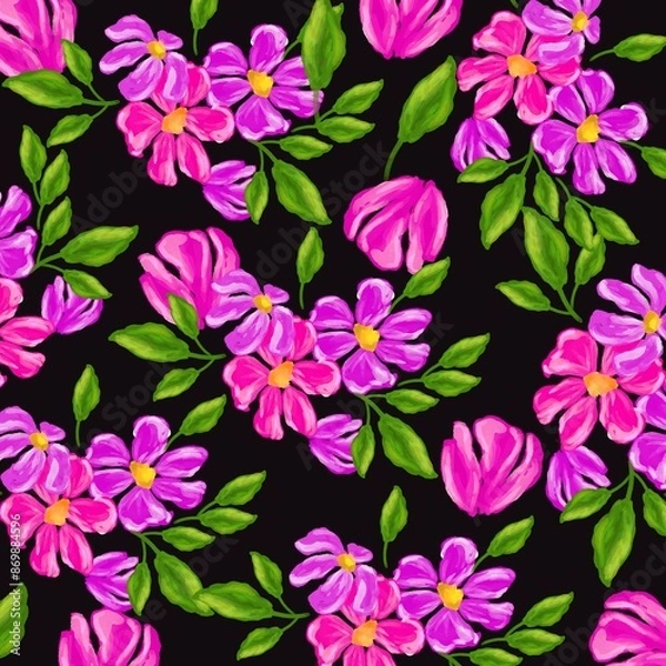 Fototapeta Flowers pattern 