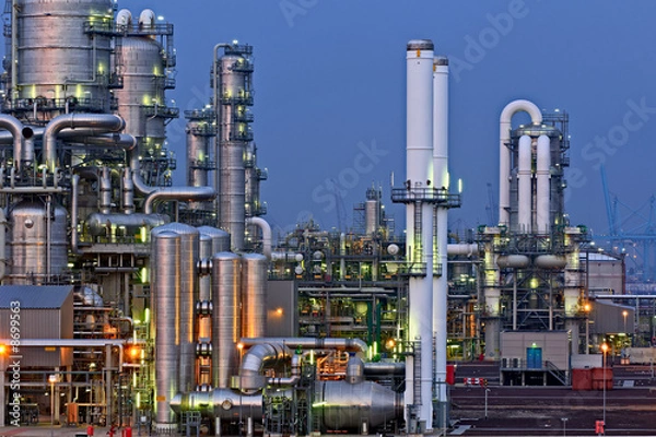 Obraz Chemical installation at night