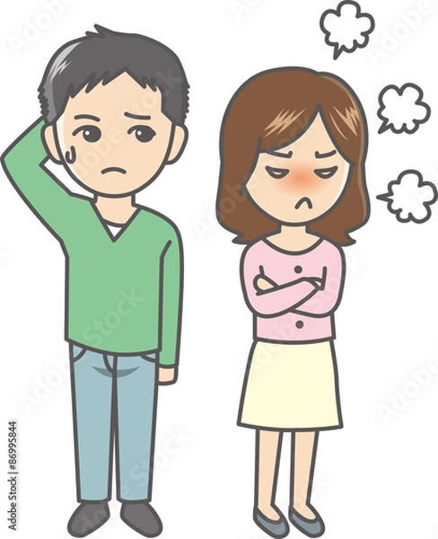 Obraz 喧嘩中のカップル　夫婦