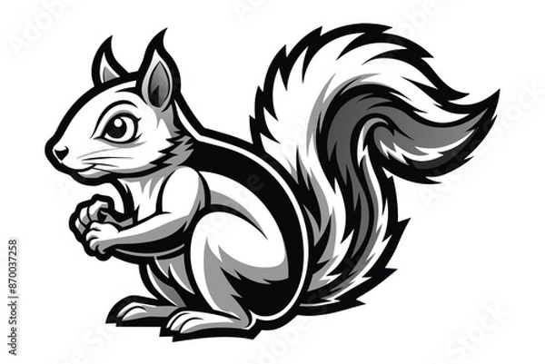 Obraz Loyal Pup Logo in Clean Vector Style