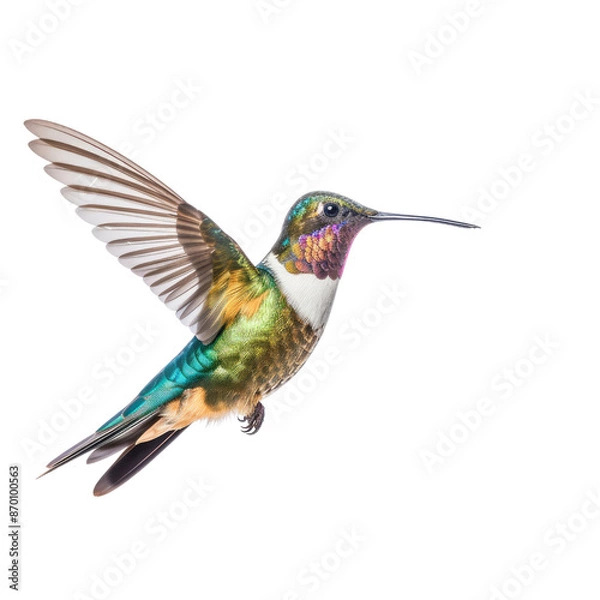 Obraz Hummingbird isolate on transparent png.
