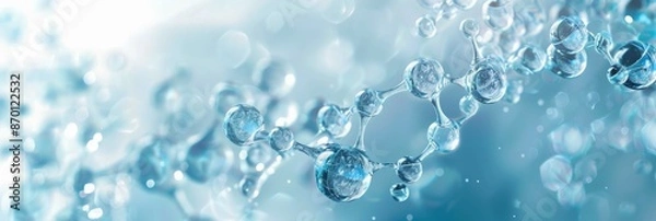 Fototapeta Pure Essence: Abstract Water Treatment Background with Subtle Gradients