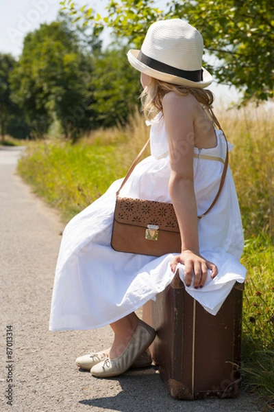 Obraz wartendes Mädchen