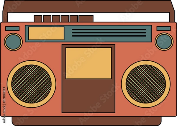 Fototapeta Retro Radio Stereo