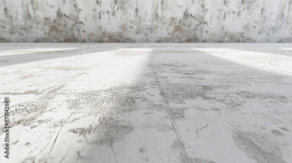 Obraz White floor, wall, desk