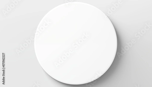 Obraz white circle round