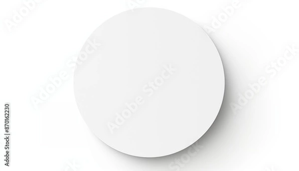 Fototapeta white circle round