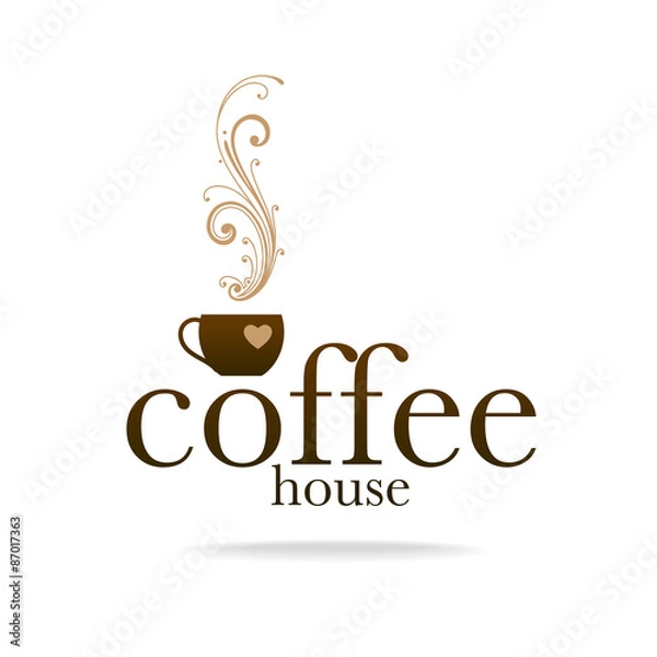 Fototapeta coffee logo