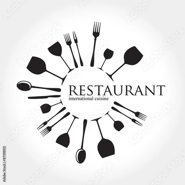 Fototapeta restaurant logo