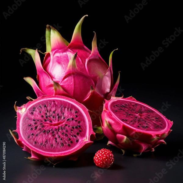 Obraz dragon fruit isolated on white background