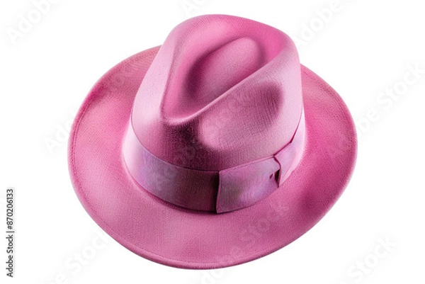 Obraz Pink hat isolated on transparent background