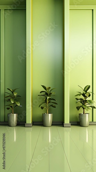 Obraz lime color background. Created with generative AI