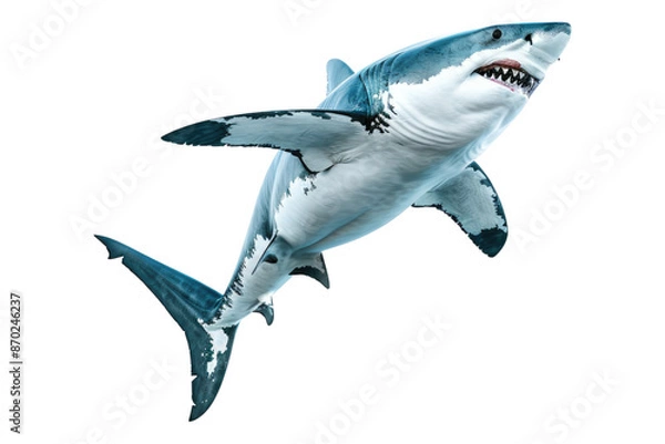 Obraz Big shark isolated on transparent background