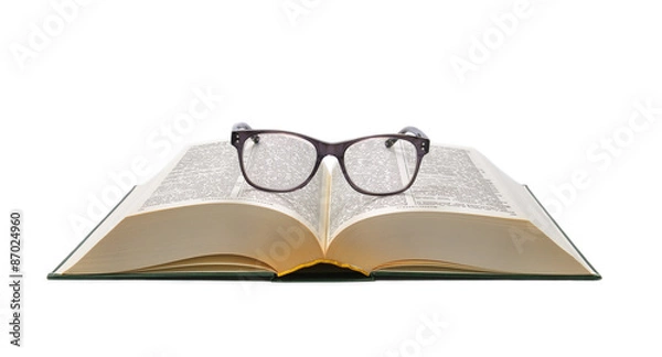 Obraz Open Dictionary and glasses