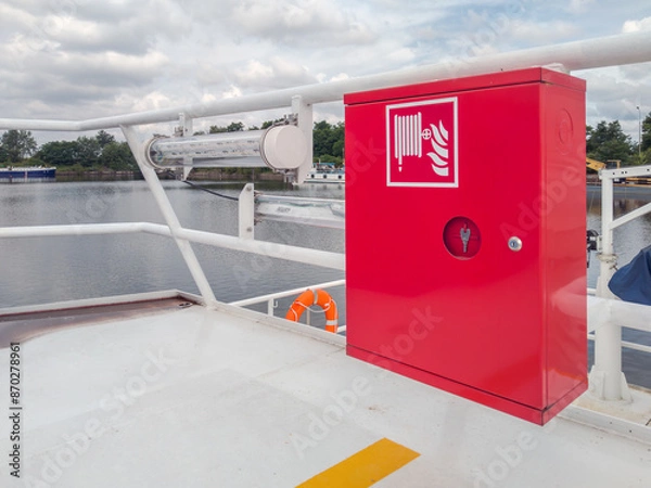 Obraz Fire cabinet on a ship