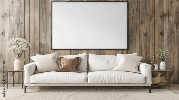 Fototapeta Minimalist Living Room Interior Design