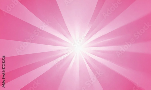 Fototapeta Pink light rays radiating from center