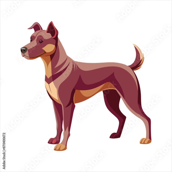 Fototapeta dog with a bone,  dog vector,  icon vector illustration,  dog silhouette of a  dog isolated on a white background,  eps,  png,  svg,   vector, 