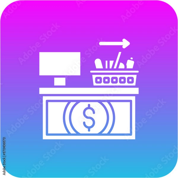 Fototapeta Checkout Icon
