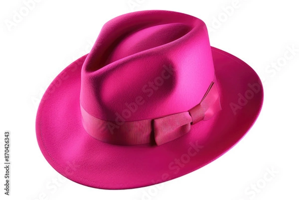 Obraz Pink hat isolated on transparent background