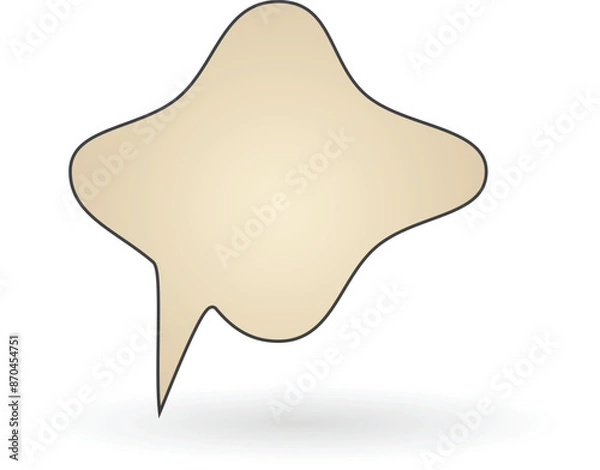 Fototapeta Speech bubble can be used as comic