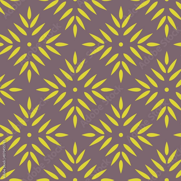 Obraz Geometric Seamless Vector Repeat Tile Pattern. Perfect for textiles, apparel, backgrounds, UX etc