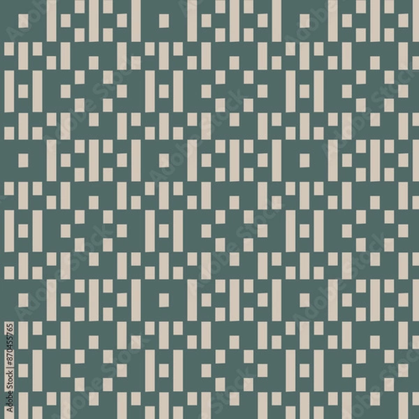 Obraz Geometric Seamless Vector Repeat Tile Pattern. Perfect for textiles, apparel, backgrounds, UX etc