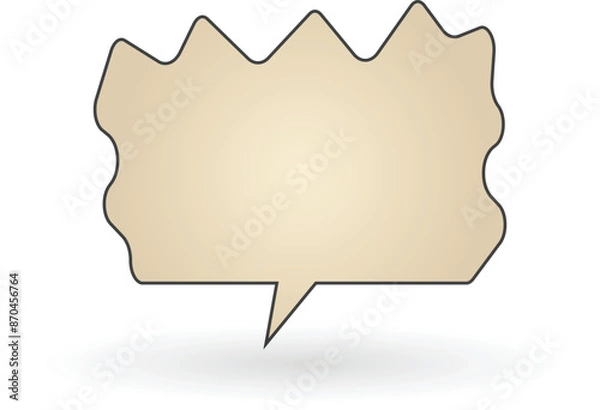 Fototapeta Speech bubble can be used as comic