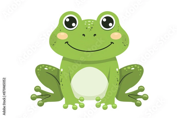 Obraz a cartoon of a frog