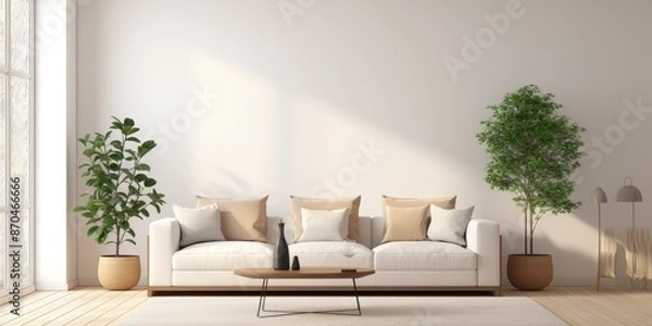 Fototapeta Minimalist Living Room Interior Design