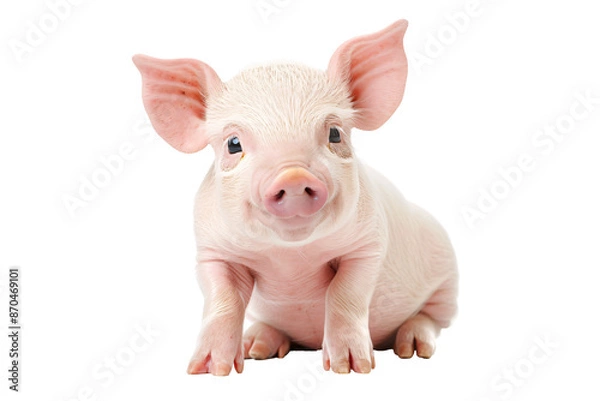 Obraz a close up of a pig