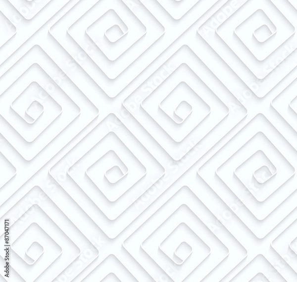 Fototapeta Quilling paper square spirals