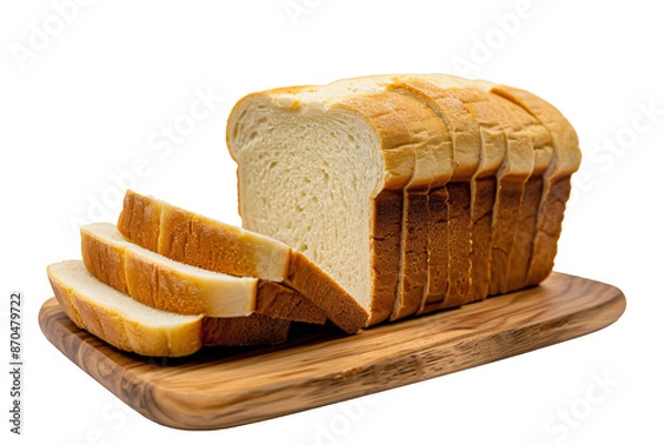 Obraz a loaf of bread on a wooden cutting board