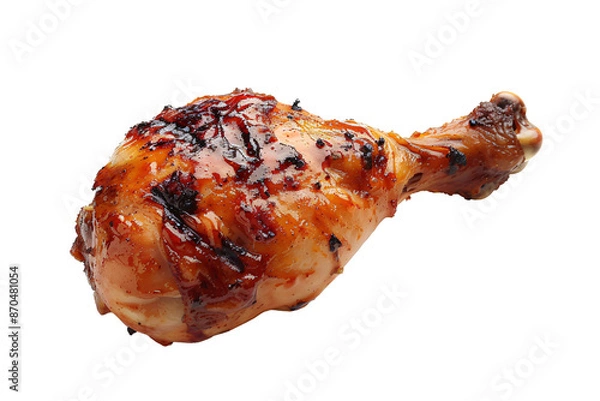 Fototapeta a close up of a chicken leg