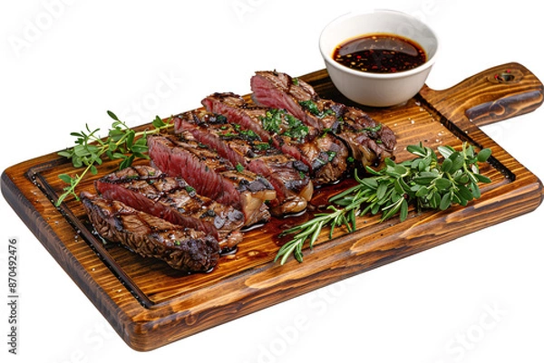 Obraz a steak on a cutting board