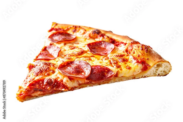 Obraz a slice of pepperoni pizza