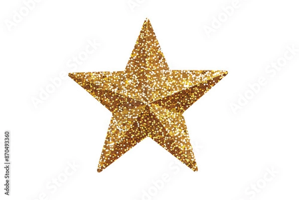 Obraz a gold star with glitter