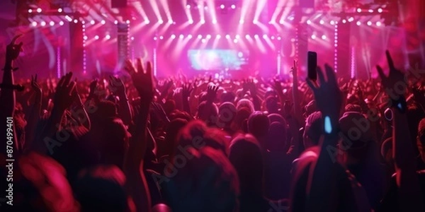 Obraz Concert Crowd Hands Up
