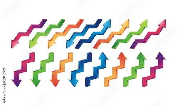 Obraz Arrow Color 3D