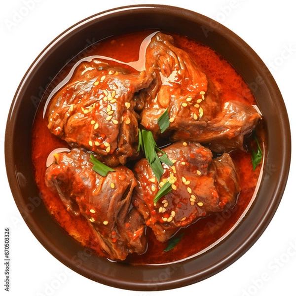 Fototapeta floating Rendang, PNG image