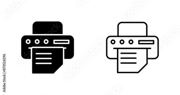 Fototapeta Printer Vector Icon