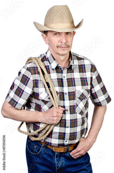 Fototapeta мужчина в шляпе