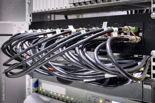 Obraz Fiber optic cable with cctv module