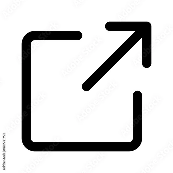 Obraz link line icon