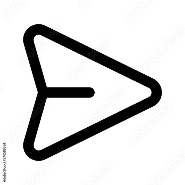 Obraz send line icon