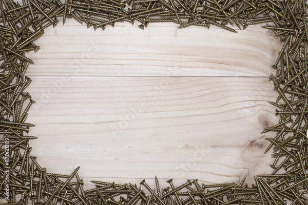 Obraz Frame background screws