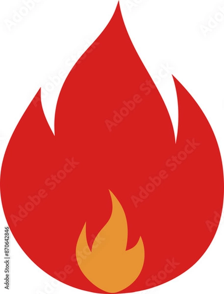 Obraz fire flame svg illustration
