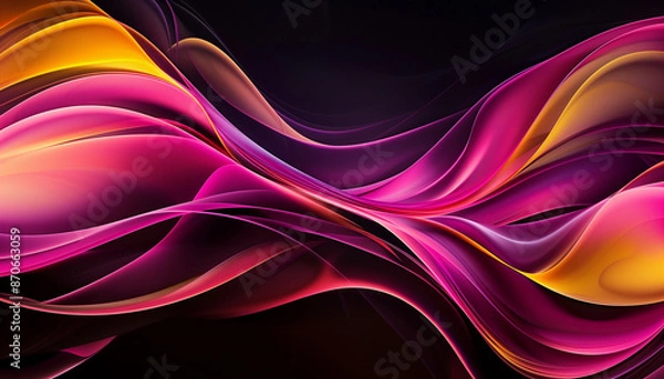 Fototapeta Dynamic Gradient Waves