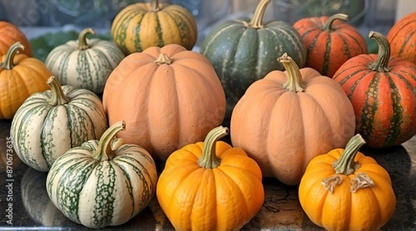 Obraz Pumpkins and Gourds